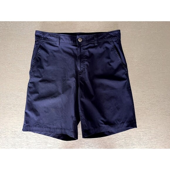 32 Degrees Cool Weatherproof Men's 32 Navy Blue Performance Shorts Used - Picture 1 of 5